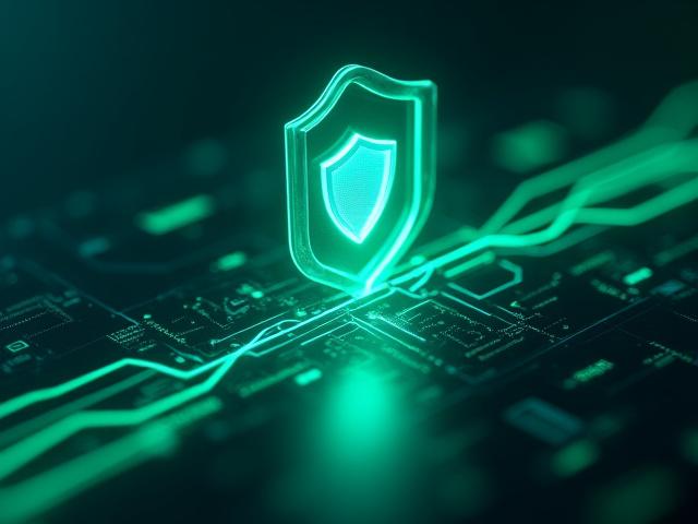 Dynamic gaming interface showing low ping and stable connection, overlaid with a performance graph and neon lines.